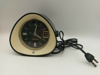 Rare Vtg ‘60s Mid - Century Panasonic The Spencer Rc - 1091 Black Am Clock Radio
