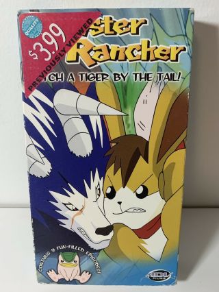 Monster Rancher Catch A Tiger By The Tail Rare & Oop Anime Cartoon Adv Films Vhs