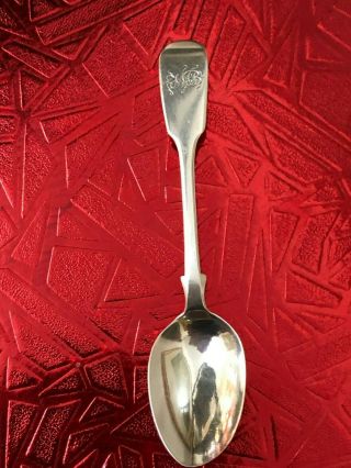 Sterling Silver Tea Spoon Fiddle Back - John Osment - Exeter - 1840