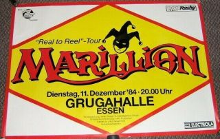 Marillion Fish Stunning Rare 11th December 1984 Essen Germany Concert Poster