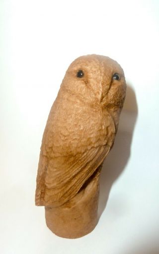 Owl Cast Resin Handle For Walking Stick Making