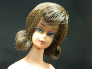 Vintage Barbie Fashion Queen Wig Only Brunette Midge Type