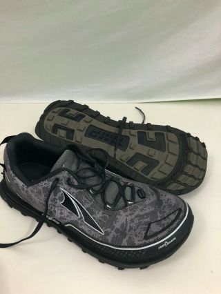 Rare Altra Timp 1.  0 Black Grey Zero Drop Trail Running Shoes Men’s Size 12
