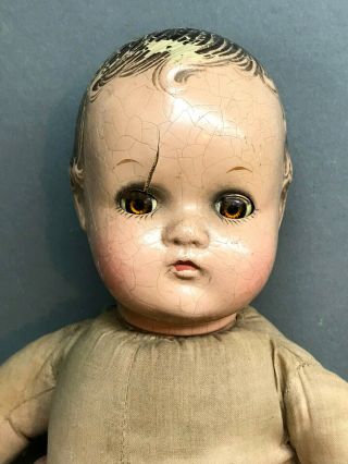 Vintage Madame Alexander Little Genius Composition Doll - For Repair
