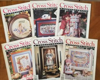 Rare Cross Stitch & Country Crafts Magazines - 6 Issues From 1992/full Year