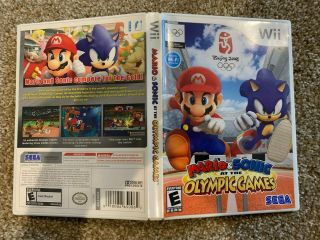 Mario & Sonic At The Olympic Games - Nintendo Wii - Complete Rare Game Set