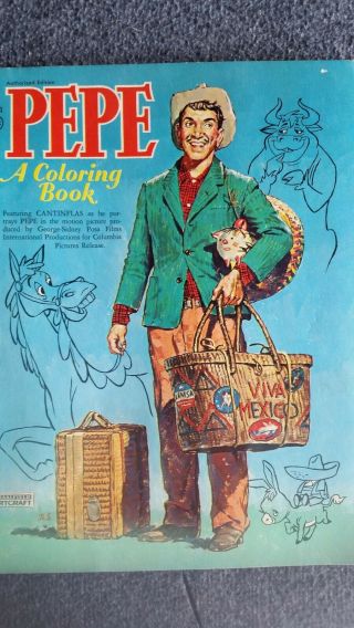 Vintage 1961 Pepe A Coloring Book Rare