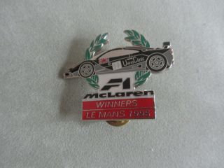Really Rare - Le Mans F1 Mclaren Gtr Ueno Clinic Winners Pin Badge