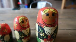 Vintage Polish Nesting Dolls 5 piece 2