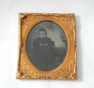 Antique Civil War Era Daguerreotype Of Little Boy 3