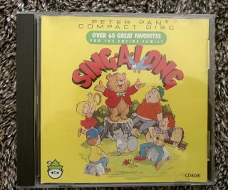 Peter Pan Sing A Long Cd 60 Great Favorites For The Entire Family 1987 Euc Rare