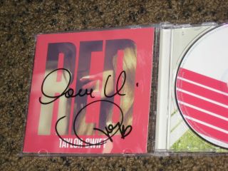Rare Taylor Swift Signed Red Cd