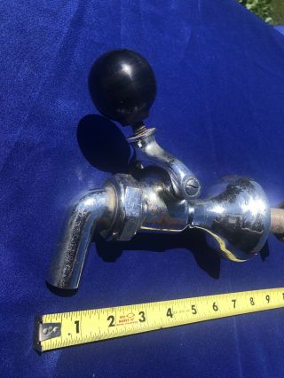 Vintage Antique Chrome Spigot Tap Beer Soda Fountain knob handle Spout 2