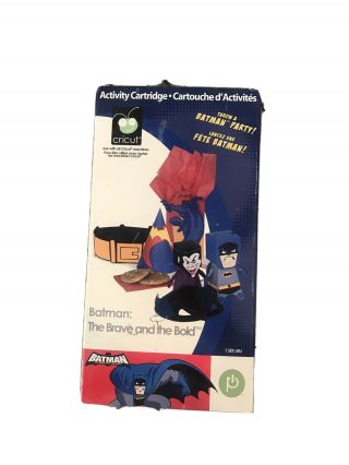 Cricut Batman Cartridge Dc Comics Superheroes Retired Rare Unlinked