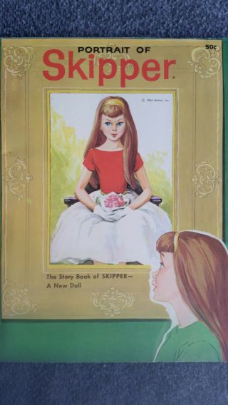Vintage 1964 Portrait Of Skipper Story Book Of A Doll Rare Barbie Sister