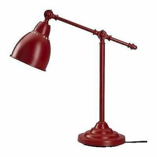 Ikea Barometer Red Desk Work Lamp With Bulb,  Rare Retired Display Hard To Find