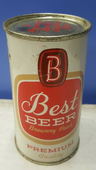 Antique Vintage Best Beer Flat Top Beer Can