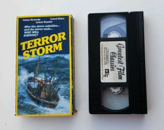 Alpha Video Vhs Terror Storm Aka Cyclone 1993 Rare Arthur Kennedy Carol Baker