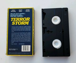 Alpha Video VHS Terror Storm aka Cyclone 1993 Rare Arthur Kennedy Carol Baker 2