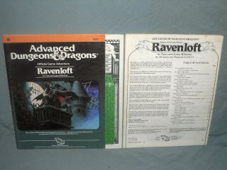 AD&D 1st Edition Module - I6 RAVENLOFT (RARE - HIGHLY SOUGHT AFTER and VG) 2