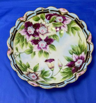 Antique Nippon Hand Painted Serving Bowl