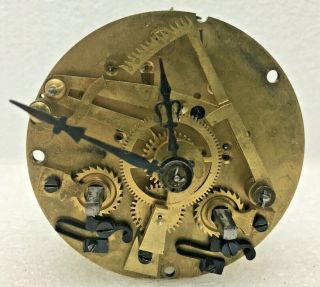 Antique French Crystal Regulator Movement Parts