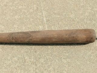 1920s Antique 36 " Louisville Slugger King Of The Field Wood Baseball Bat No.  12