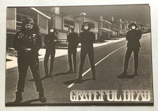Vintage Grateful Dead San Francisco Street Photo Post Card B/w Nos Rare
