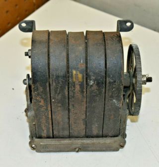 L51 - Antique Western Electric 5 Bar Telephone Hand Crank Magneto Generator 48a