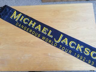 Rare Michael Jackson Dangerous World Tour Scarf 1992 - 1993