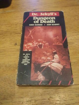 Dr.  Jekyll’s Dungeon Of Death Vhs 1988 James Mathers Star Classics Rare Oop