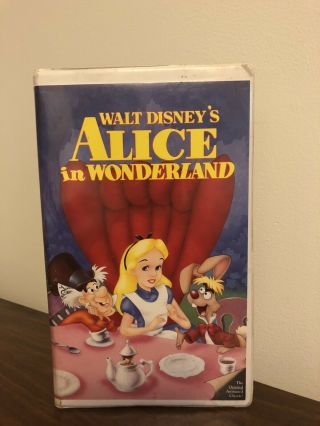 Alice In Wonderland Black Diamond (vhs,  1986) - Rare First Release Clamshell