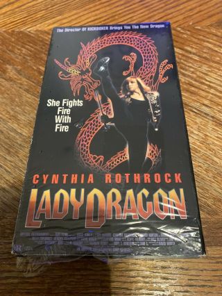 Lady Dragon Vhs Rare Cynthia Rothrock 1992 Karate King Fu Video