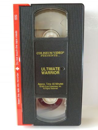 Vintage Ultimate Warrior Coliseum Video Vhs Rare Oop Vg