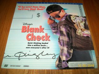 Blank Check Laserdisc Ld Widescreen Format Walt Disney Very Rare