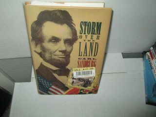 Storm Over The Land Rare Hardcover Book Civil War Carl Sandburg