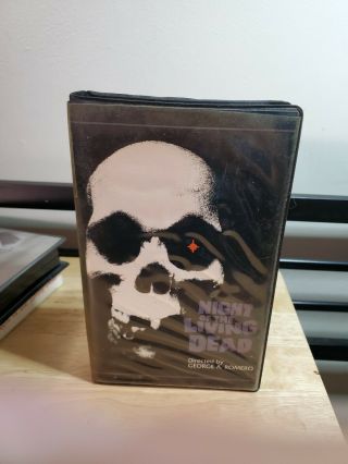 Vintage Rare Night Of The Living Dead By George Romero Vhs Clam Shell Variant.