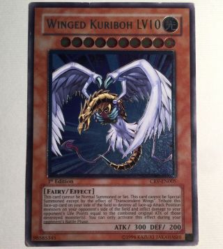 Winged Kuriboh Lv10 Crv - En005 Ultimate Rare 1st Edition