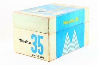 Rare Vintage Minolta 35iib Camera Box Only From Japan