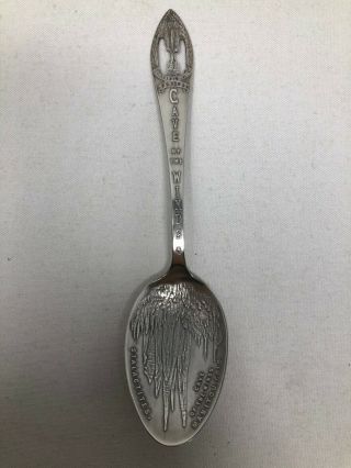 Sterling Silver Souvenir Spoon Stalactites Cave Of The Winds Manitou Colorado