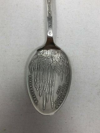 Sterling Silver Souvenir Spoon Stalactites Cave of the Winds Manitou Colorado 2