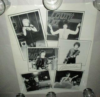 Blondie Fan Club Member Poster Only 1979 Rare 25 " X 19 " Near Debbie Harry