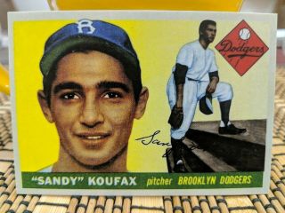 1955 Topps Sandy Koufax Brooklyn Dodgers 123 - Rookie Card