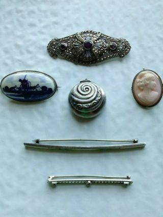 Antique Sterling Silver Jewelry For Wearing Or Scrap