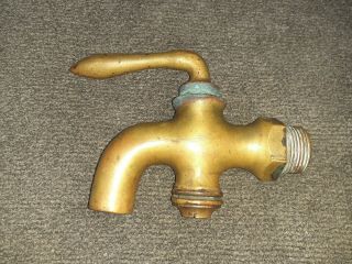 Vintage Antique Brass Spigot Beer Tap Soda Fountain Spout Art Deco Spicket
