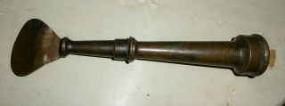 Early Vintage Brass Garden Hose Flat Head Water Diverting Spray Nozzle Pat Pend