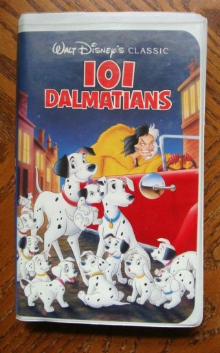 101 Dalmatians Walt Disney The Classics Black Diamond Edition Vhs Rare 1992