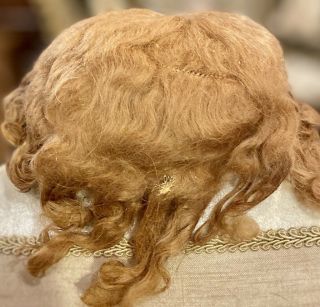 72 13 " Vintage Strawberry Blond Doll Wig For Antique Bisque Doll