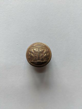 Vintage Rare Collectible Civil War Georgia Seal Cuff Button