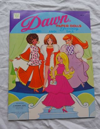 Dawn Paper Dolls,  Glori,  Angi,  Dale,  Whitman,  Topper Corp. ,  1971